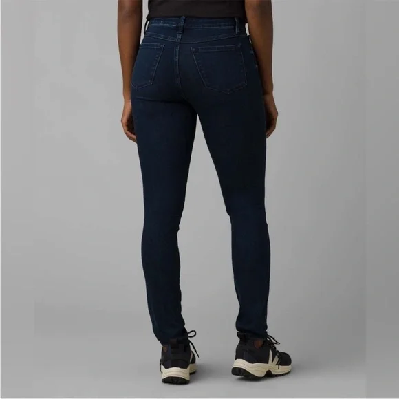 Prana sienna jeans size 6/28 regular deep dark blue new - Picture 2 of 5